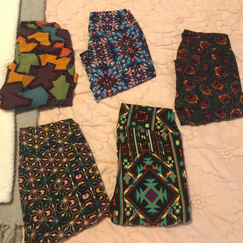 5 pair OS LuLaRoe leggings